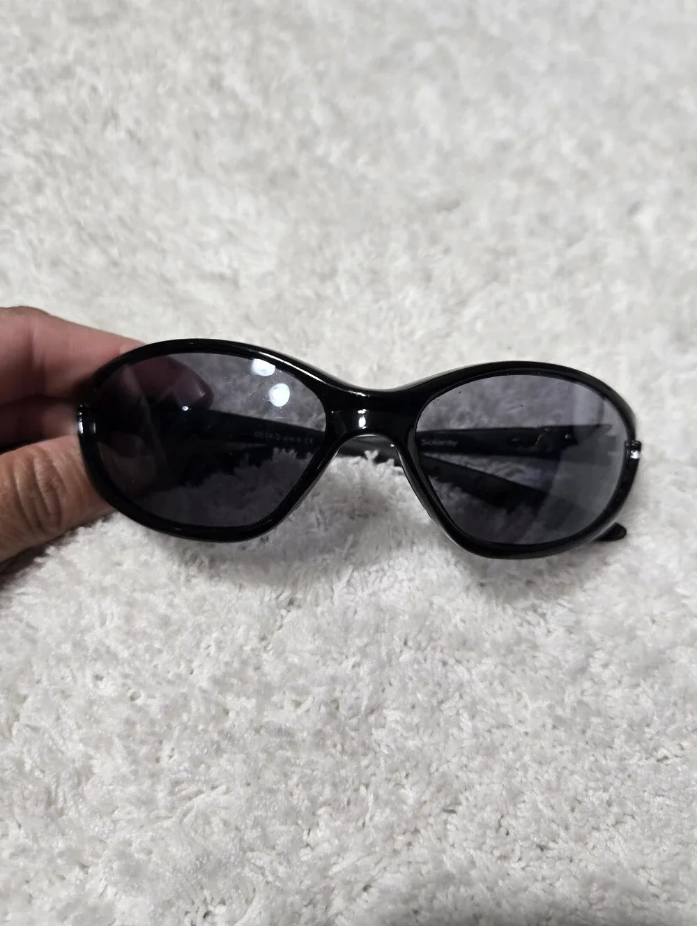 Solaray Black Sport Sunglasses Unisex
